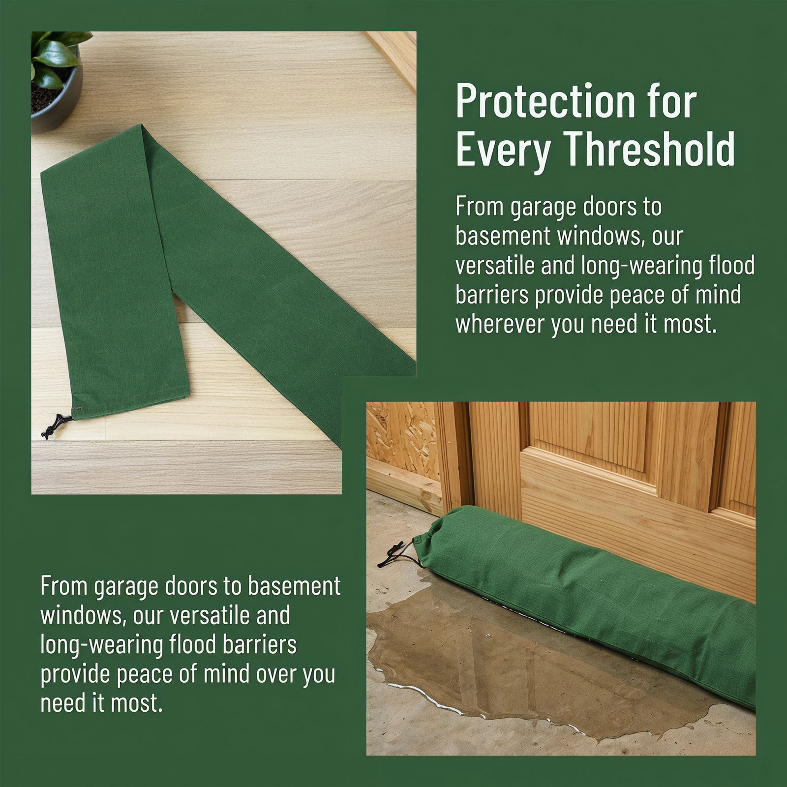 3Pcs Flood Prevention Sandbags - Flood Barrier Bag recension och pris