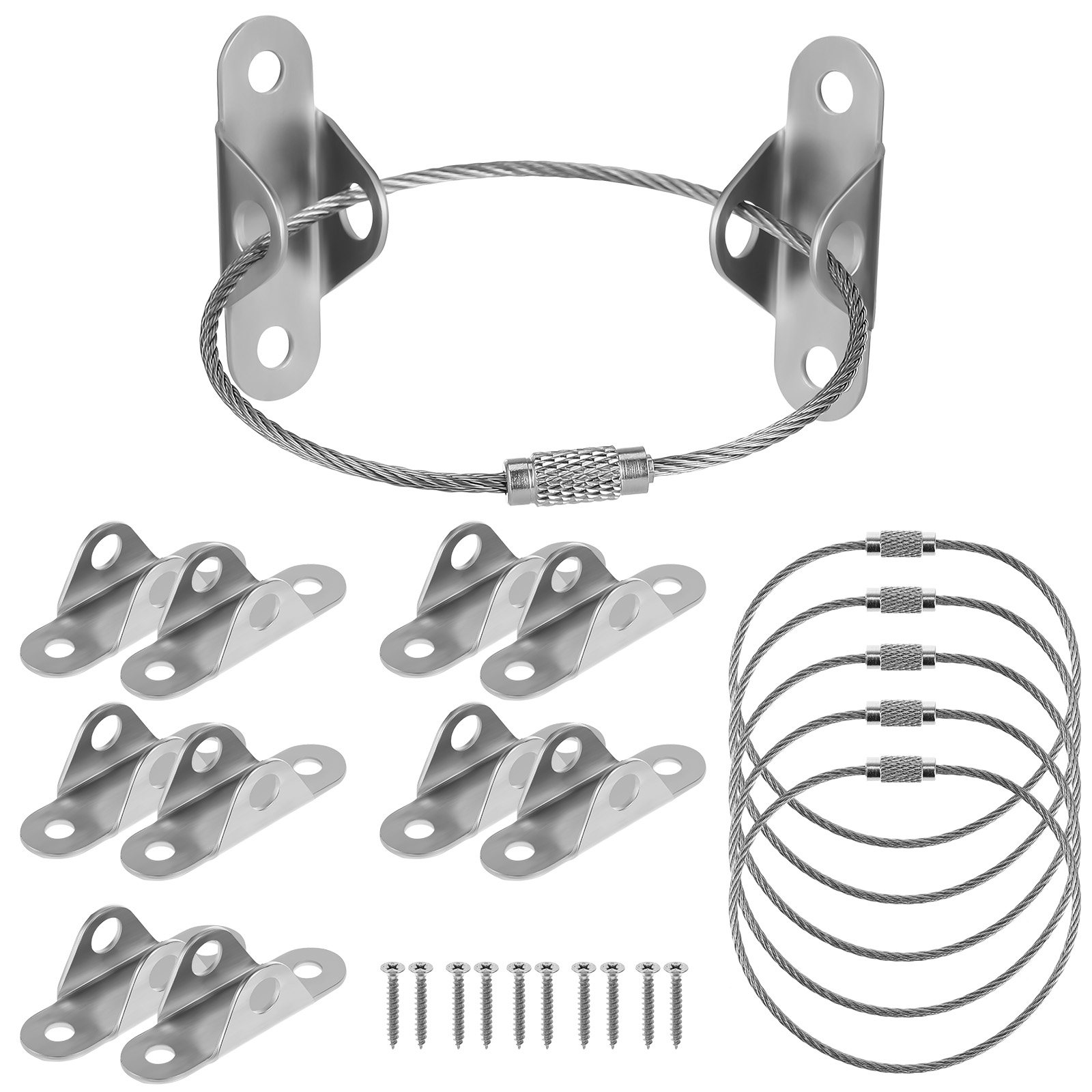 6Sets Furniture Wall Anchors A - Earthquake Anchor Strap recension och pris